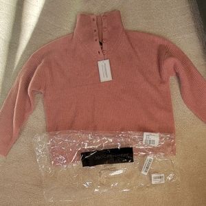 Cashmere Sweater, Persimmon in color. Size Large